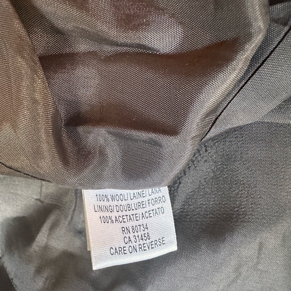 BCBG MAXAZRIA Plaid Wool Mahogany Elbow Patch Flap Pockets Blazer - Picture 7 of 10